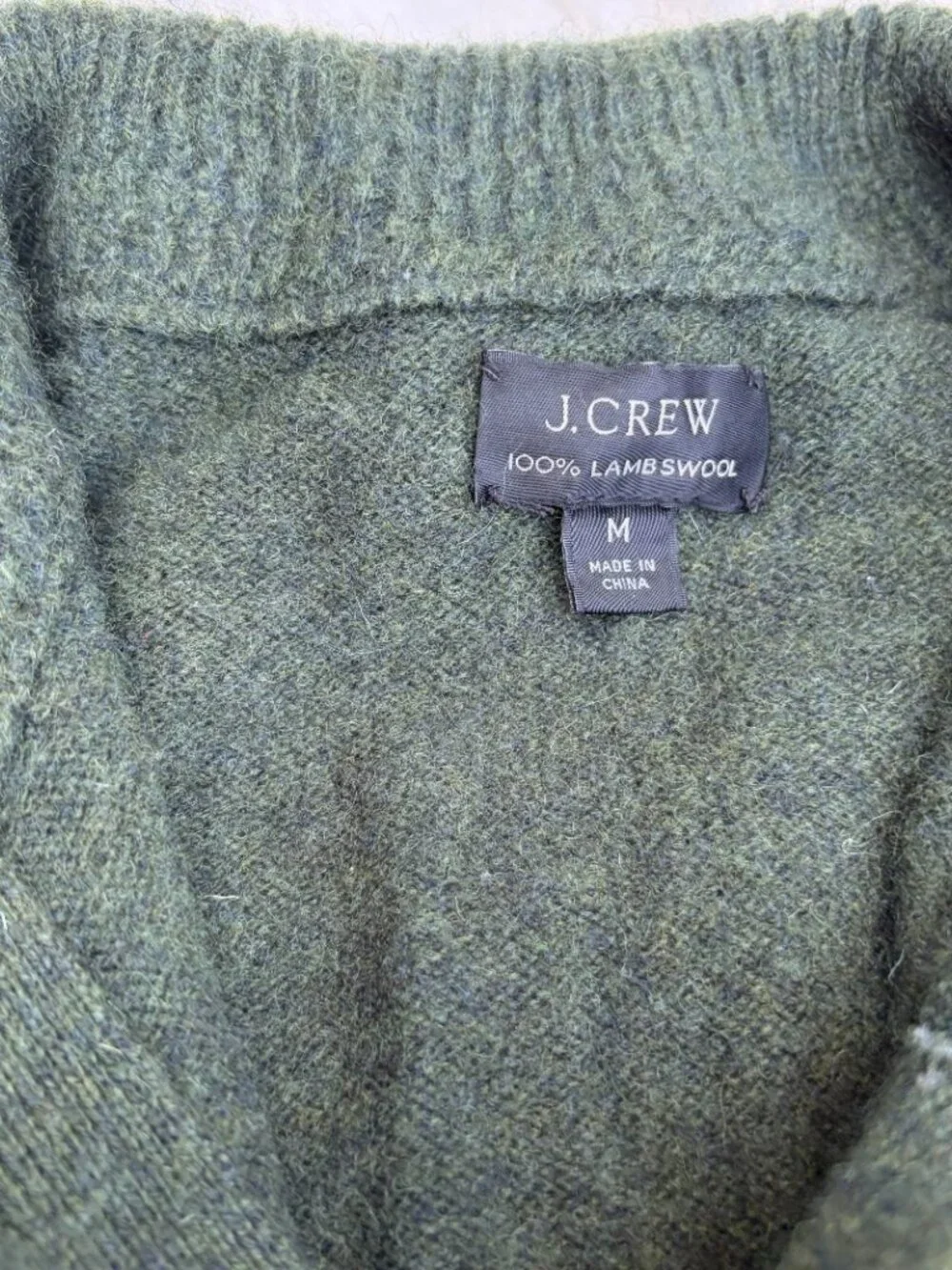 J. Crew 100% Lambswool shawl collar cardigan – fits men's small (tag M)